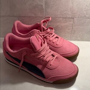 Puma Pink and Black Athletic Shoes